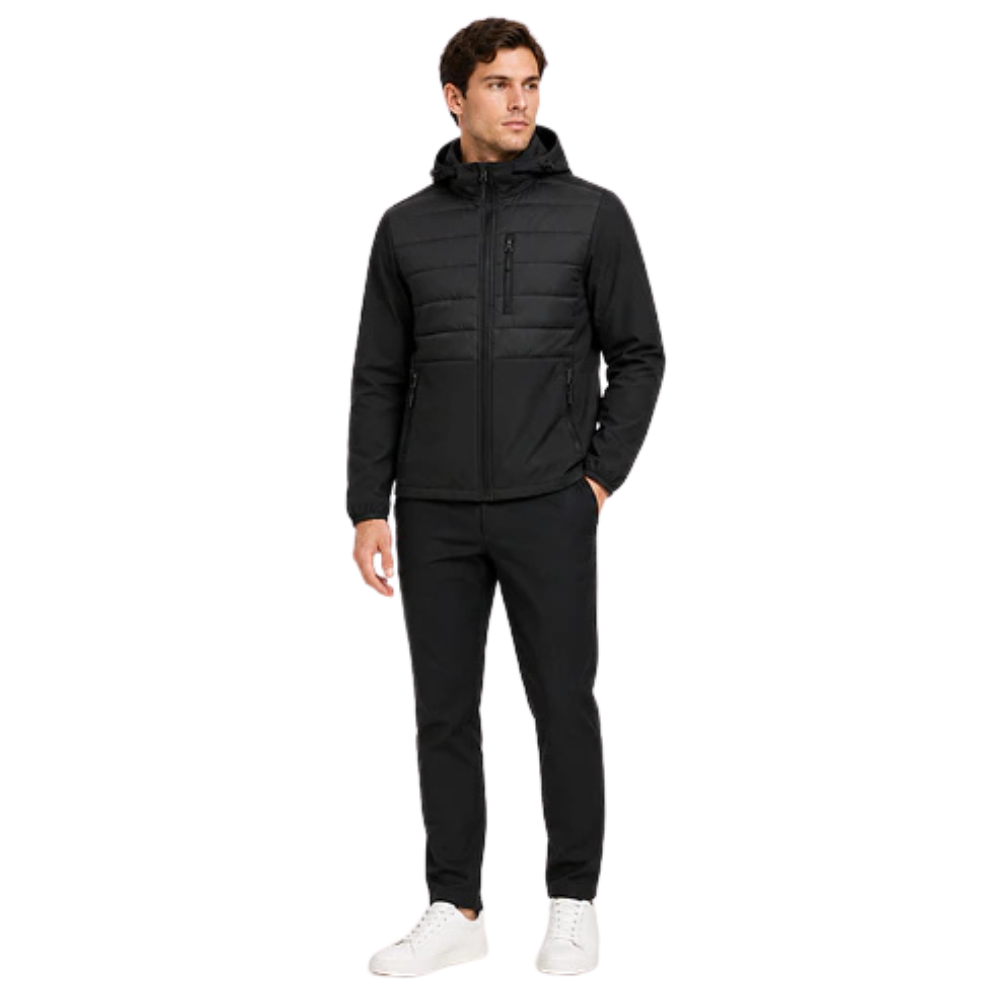 Chaqueta Hombre Aspen Híbrida Térmica - Negro - M | Pascalle