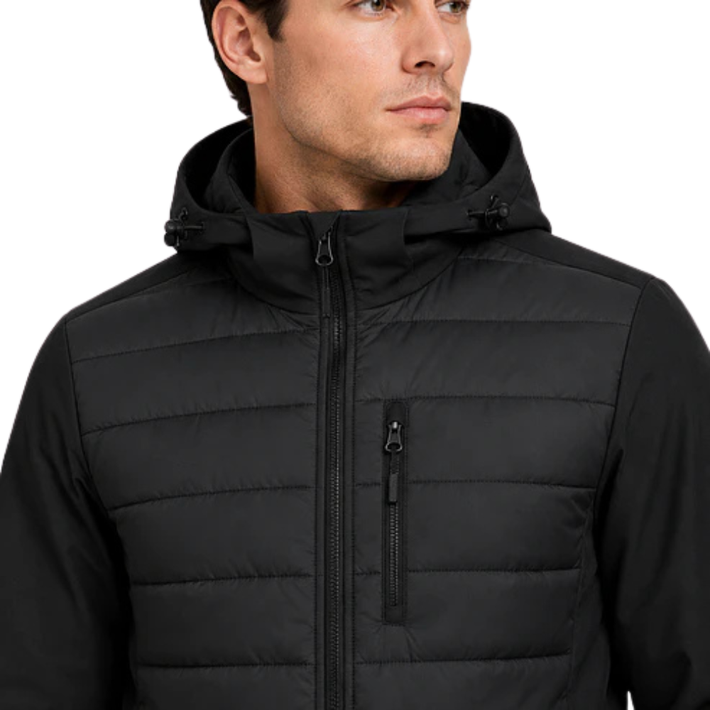 Chaqueta Hombre Aspen Híbrida Térmica - Negro - XXL | Pascalle