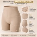 faja con costuras con banda de silicona 