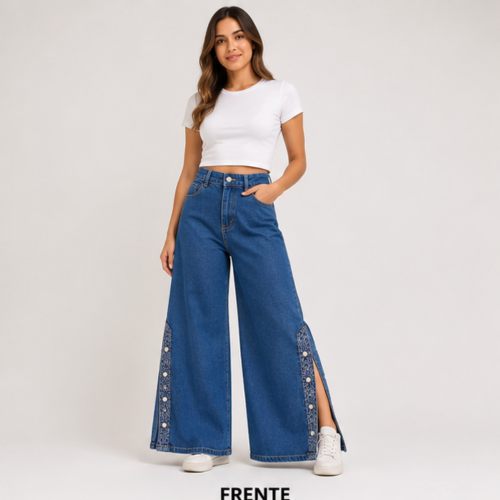 Jeans Palazzo Alessia - m - Pascalle