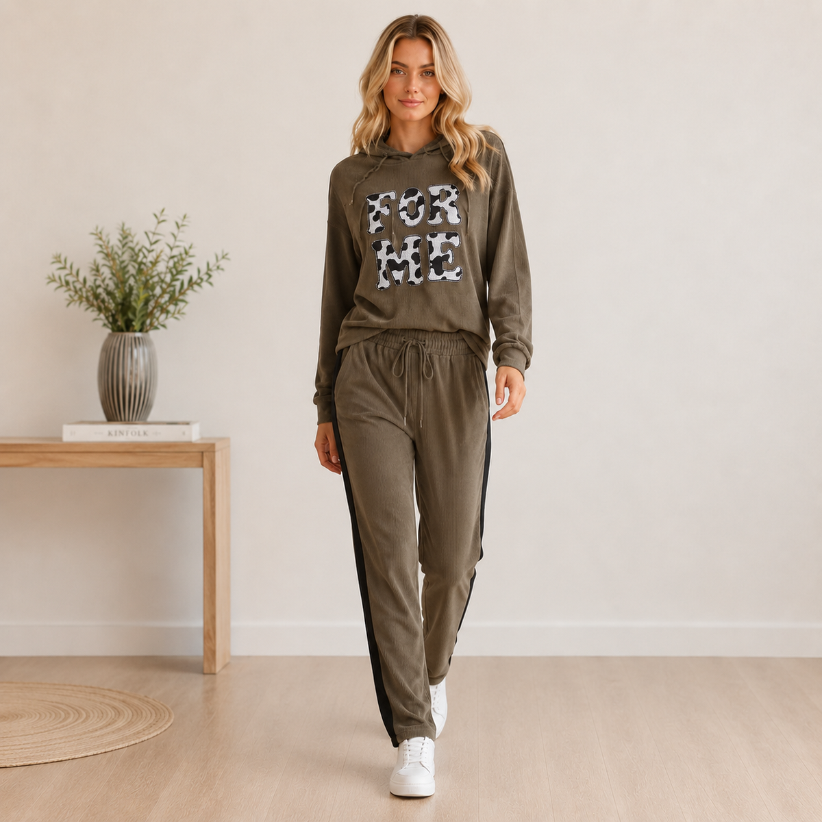 Jogger Plush café mujer Pascalle