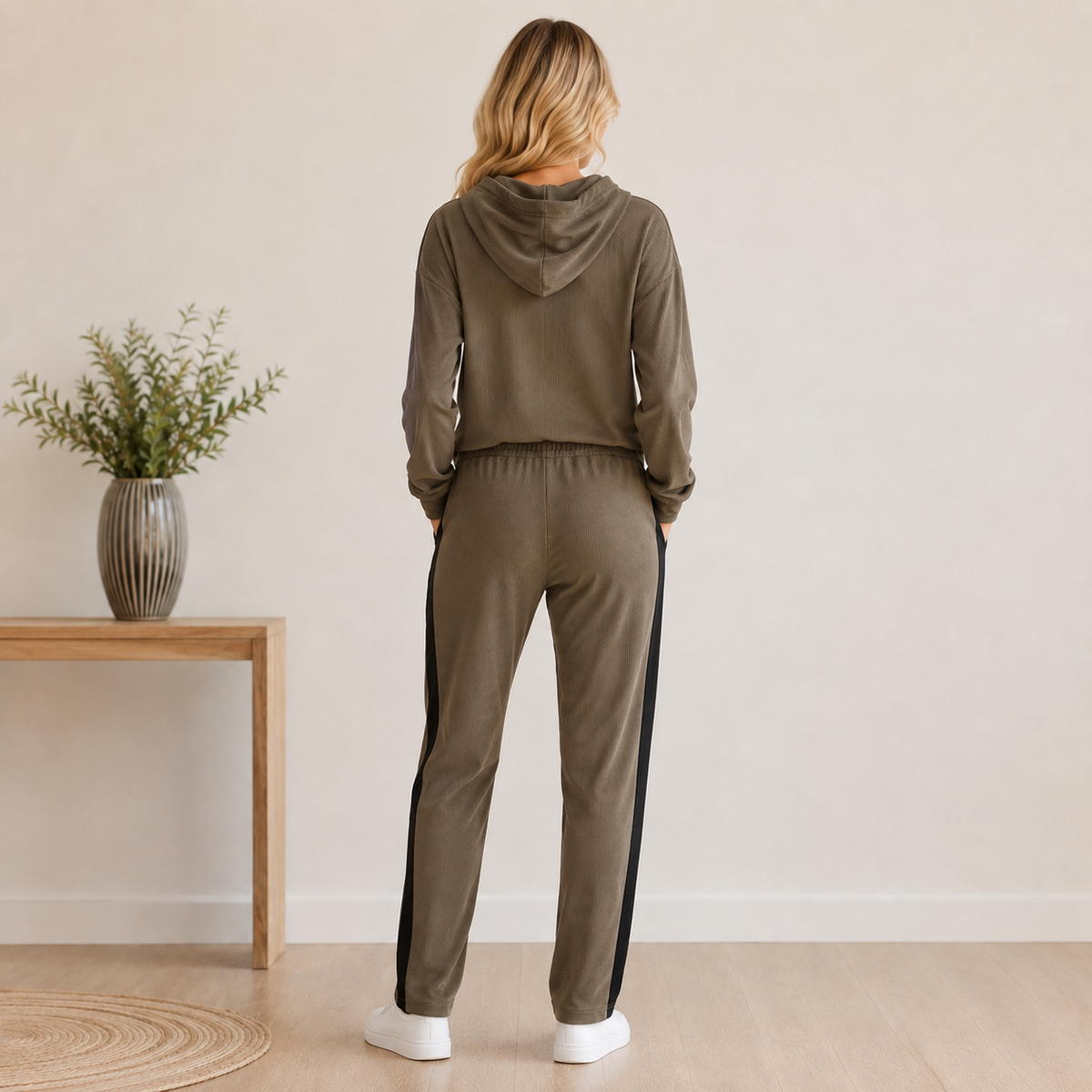 Jogger Plush café mujer Pascalle