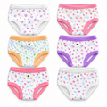 Pack 6 calzones de algodón para niñas Pascalle en seis diseños surtidos