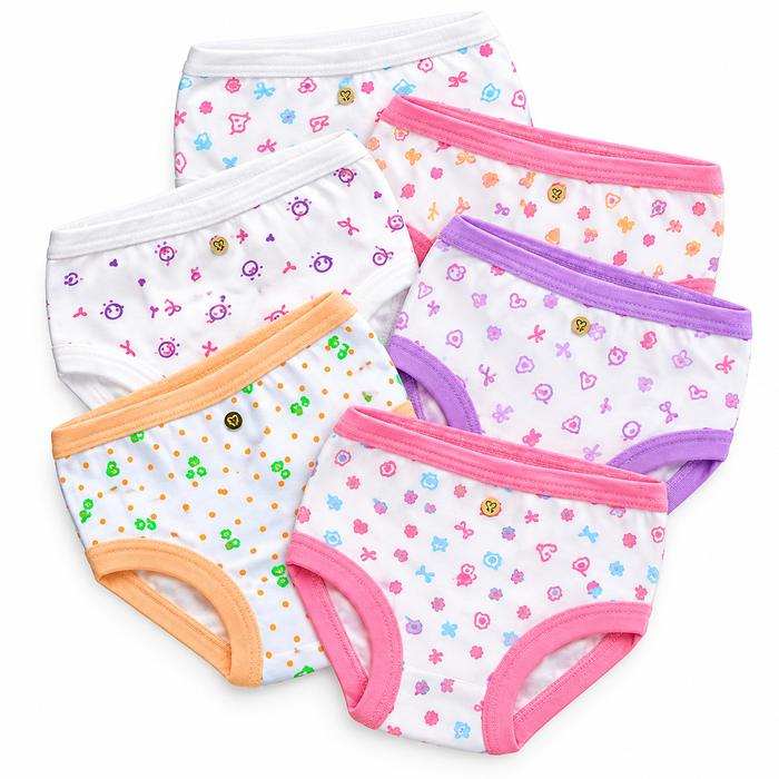 Pack 12 Calzones de Algodón para Niñas