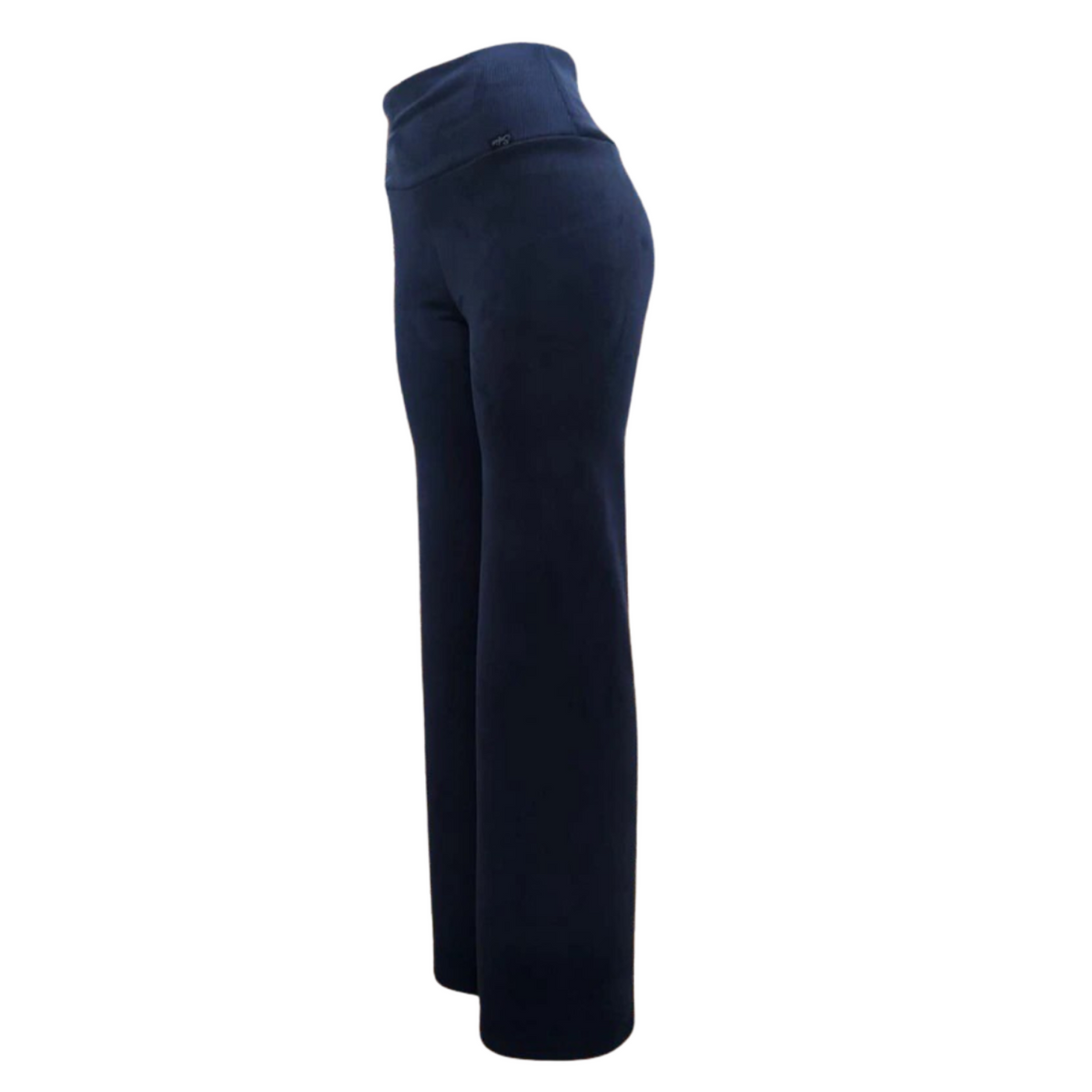 Pantalón de cotelé tiro alto forrado en polar