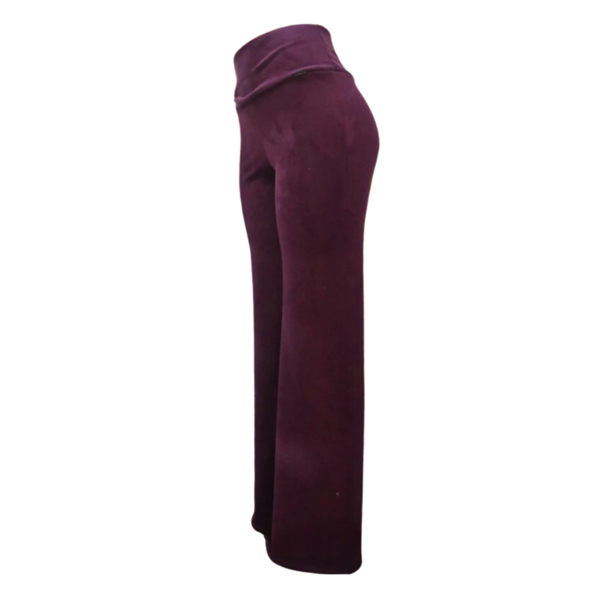 Pantalón de cotelé tiro alto forrado en polar