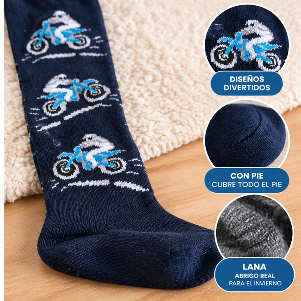 Pack 6 pantys lana infantil